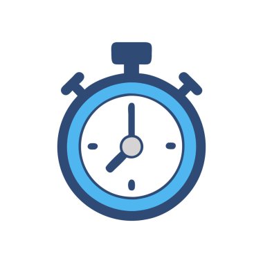 Saat düz stil simgesi