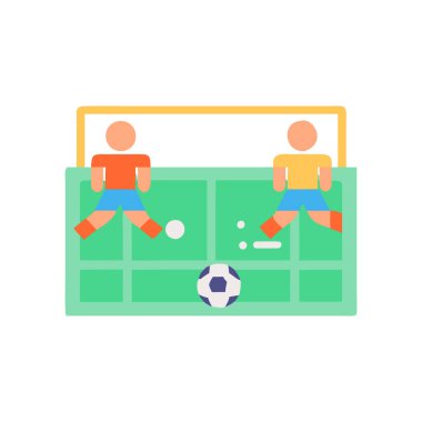 futbol futbolu düz vektör simgesi dekoru