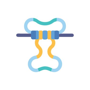 Modern b 'nin vektör illüstrasyonunda yiyecek ikonu yok