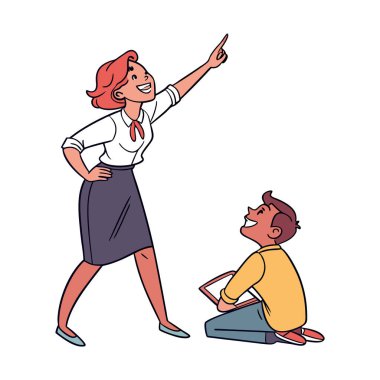 Kadın ve erkek ofiste.