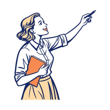 akıllı telefon vektör illüstrasyon grafik tasarımı kullanan kadın yönetici