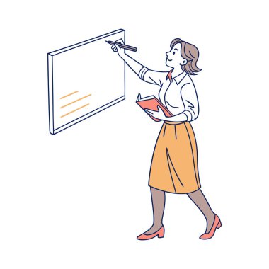 iş kadını ile yönetim kurulu