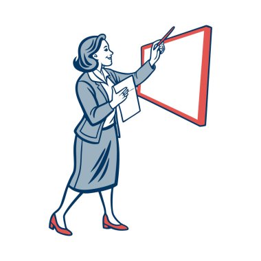 Akıllı telefon kullanan kadın konuşma kabarcığı karakter çizimi tasarımı