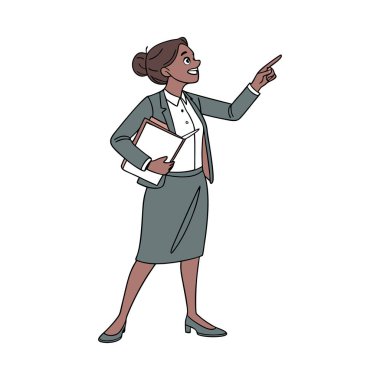 Ofis karakterinde iş kadını