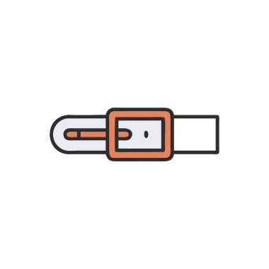 USB kablo ikonu. ince çizgi biçimi