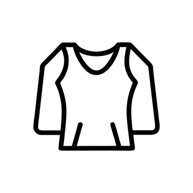 shirt düz çizgi simgesi