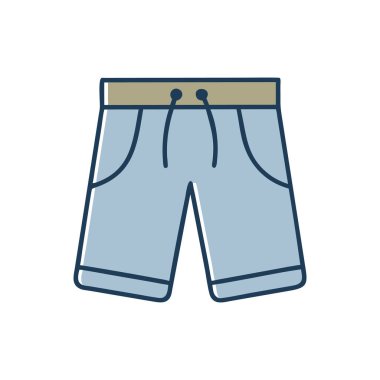 Şort. Web simgesi basit illüstrasyon