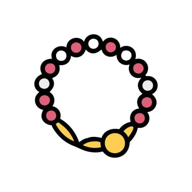 kolye düz çizgi simgesi