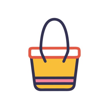 Sepet simgesi, vektör illüstrasyonu