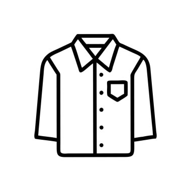 Gömlek simgesinin vektör illüstrasyonu