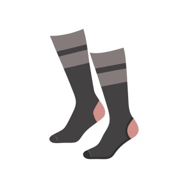 Şeffaf bir arkaplanda çorap vektör çizimi. Birinci kalite semboller. vektör simgesi düz konsept ve konsept tasarımı.