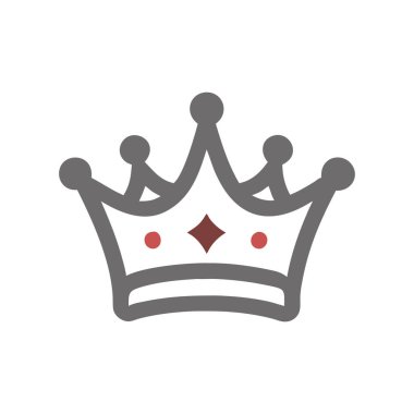 taç simgesi vektör illüstrasyonu