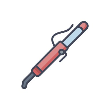 kalem vektörü düz renk simgesi