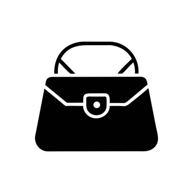vector illustration of handbag icon