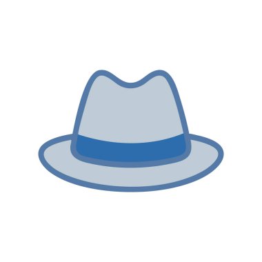 Şapka simgesinin vektör illüstrasyonu