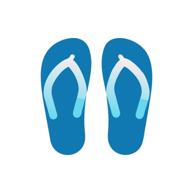 Beyaz arka plan üzerinde flip flop simgesi