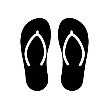 Parmak arası terlik simgesinin vektör illüstrasyonu