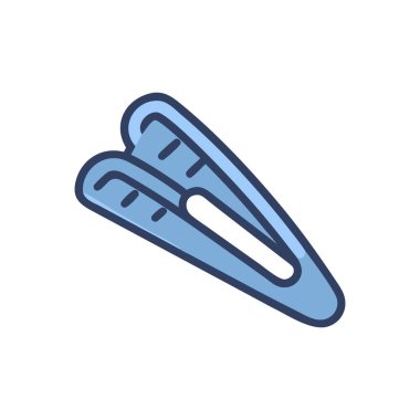 termometre vektör düz renk simgesi