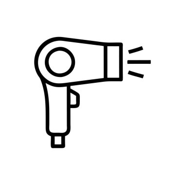 Web ve mobil uygulaması tasarımı, kurutma makinesi logo kavramı için beyaz arka plan üzerinde izole kurutma makinesi simge vektör