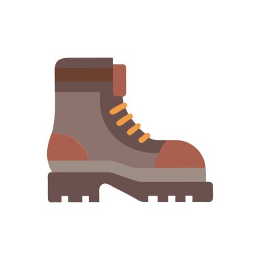 Çizmeler düz simge, vektör illüstrasyonu