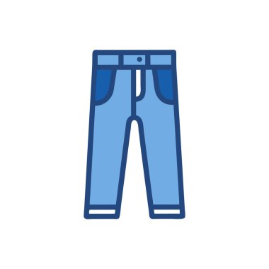 pantolon mavi vektör simgesi tasarımı