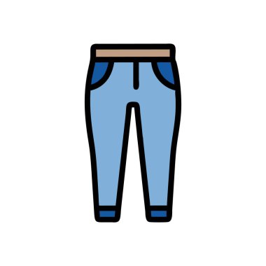 pantolon vektör renk simgesi