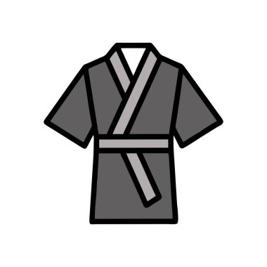 Anahat tarzında geleneksel Japon kimonosu simgesi