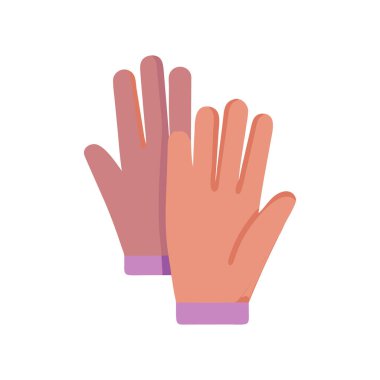 Beyaz arkaplan, düz biçim, vektör illüstrasyonu üzerinde parmakları yukarı simge ile el