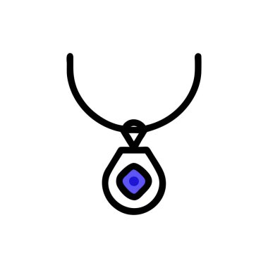 Kolye. Web simgesi basit illüstrasyon