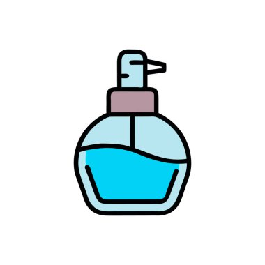 Moda stili izole edilmiş arkaplanda parfüm simgesi