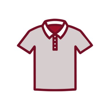 shirt simgesi vektör illüstrasyonu