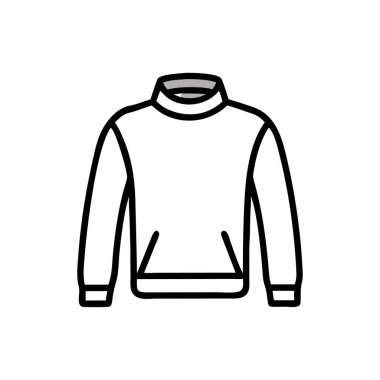 Web ve mobil uygulaması tasarımı, kazak logo kavramı için beyaz arka plan üzerinde izole kazak simge vektör