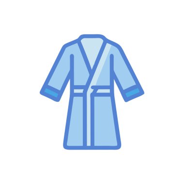 Bornoz renk vektörü simgesi