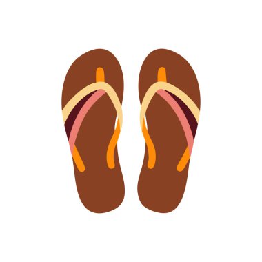 Parmak arası terlik simgesinin vektör illüstrasyonu