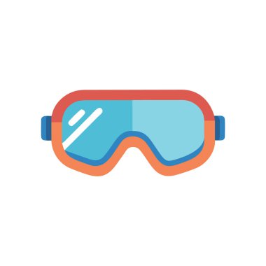 Web ve mobil uygulama tasarımı için beyaz arkaplan üzerindeki gözlük simgesi vektör çizimi