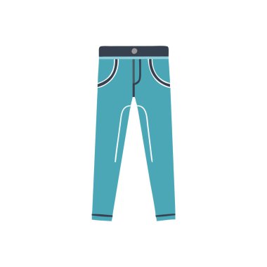 Pantolon vektör simgesi. Pantolon vektör simgesi. Pantolon çizimi. pantolon illüstrasyonu