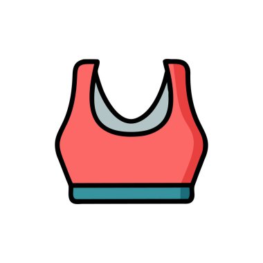 Fitness için spor çantasının vektör simgesi tasarımı.