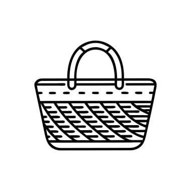 Alışveriş sepeti ikonu. vektör illüstrasyonu