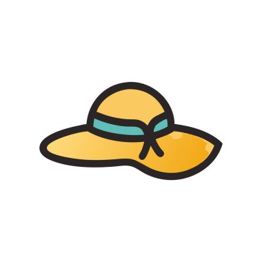 şapka doldurulmuş vektör simgesi