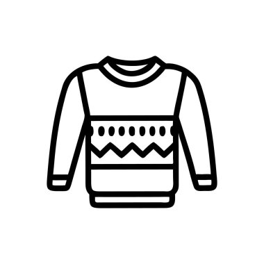 Süveter Çizgisi Simge Tasarımı