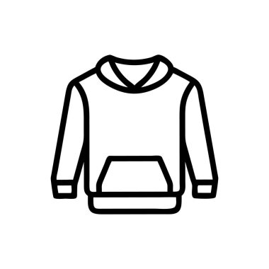 Ceket ikonu. Web için ceket vektör simgelerinin özet çizimi