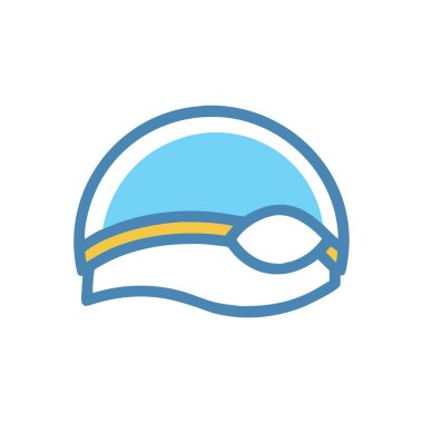 kask vektörü düz renk simgesi