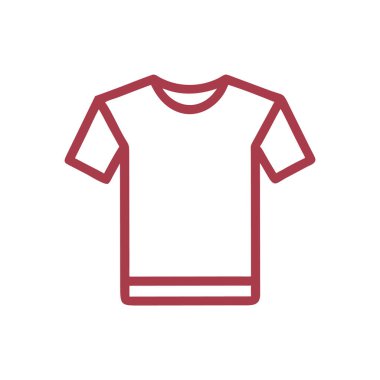shirt simgesi vektör illüstrasyonu