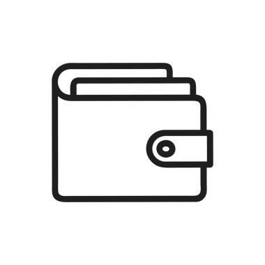 Vektör olarak cüzdan simgesi. Logotype