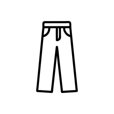 pantolon simgesi vektör illüstrasyonu
