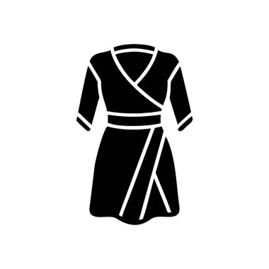 kadın bez ikonu, düz stil