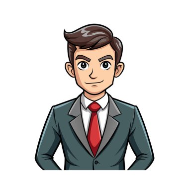 işadamı karakter vektör çizimi tasarımı