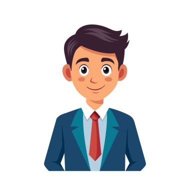 iş adamı çizgi filmi izole edilmiş simge