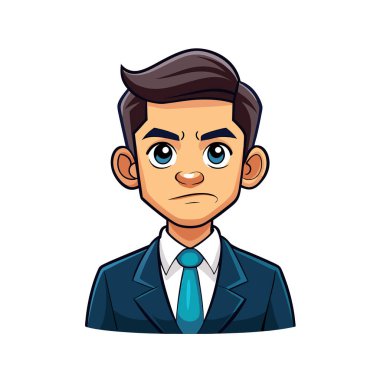 işadamı karakter vektör çizim