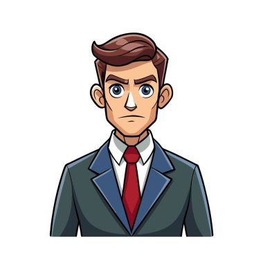 Genç iş adamı avatar simgesi